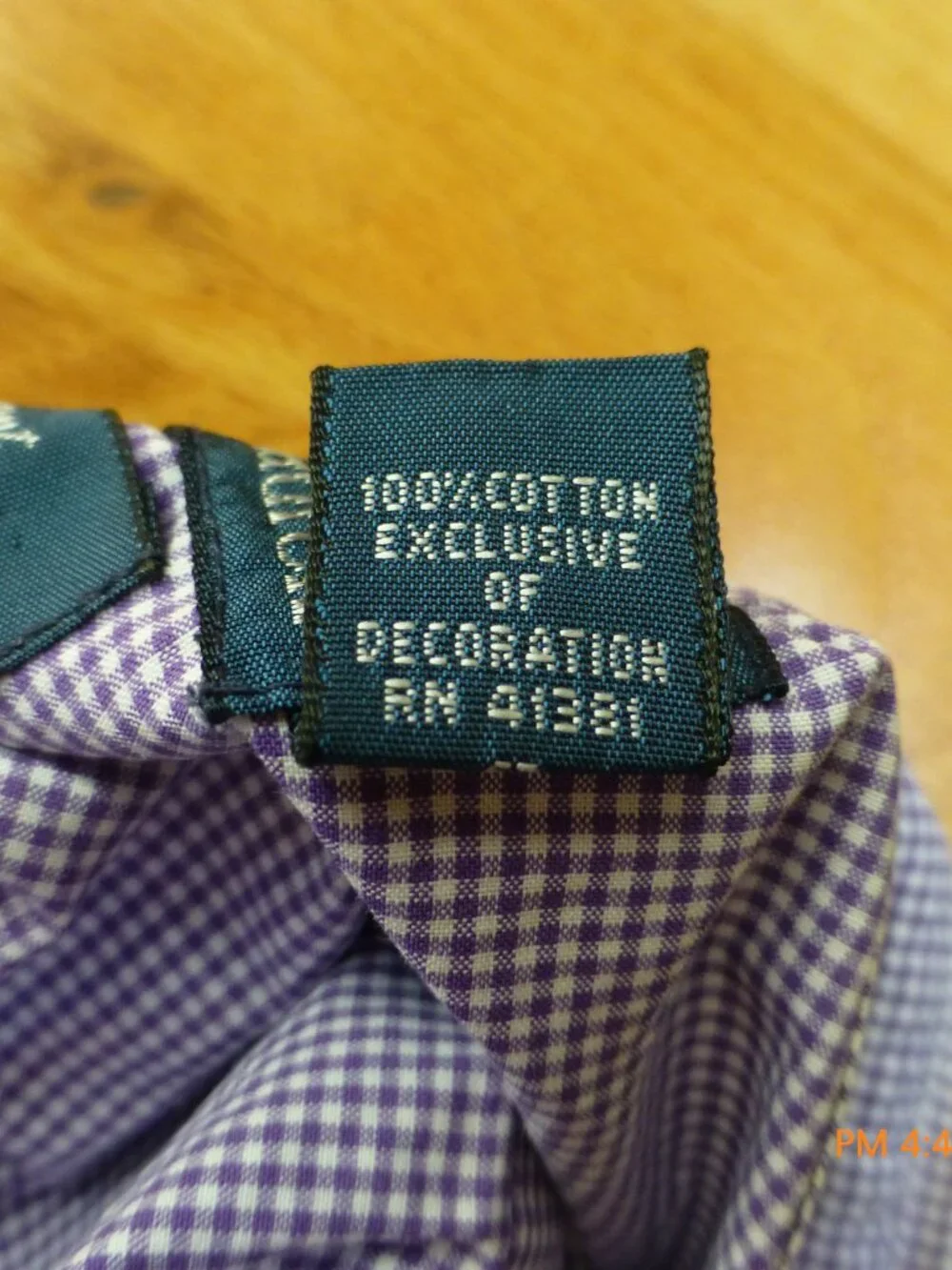 Polo by Ralph Lauren Regent Mens Shirt Purple White Long Sleeve Button Up Size 1